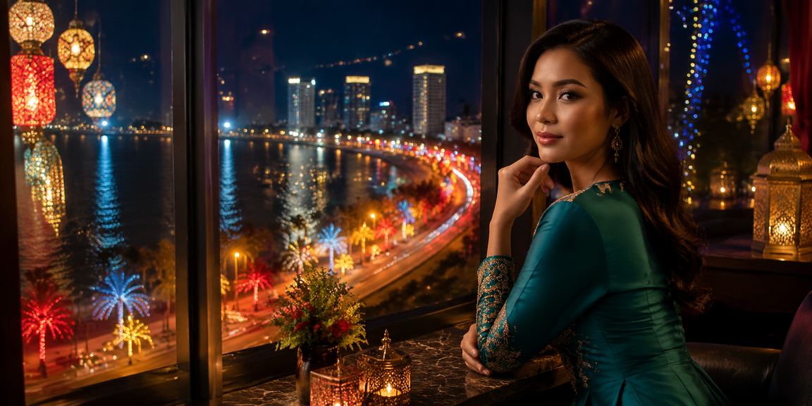 Paparan bonus VIP Hari Raya di Penang dengan antara muka berwarna-warni dan penuh budaya Malaysia